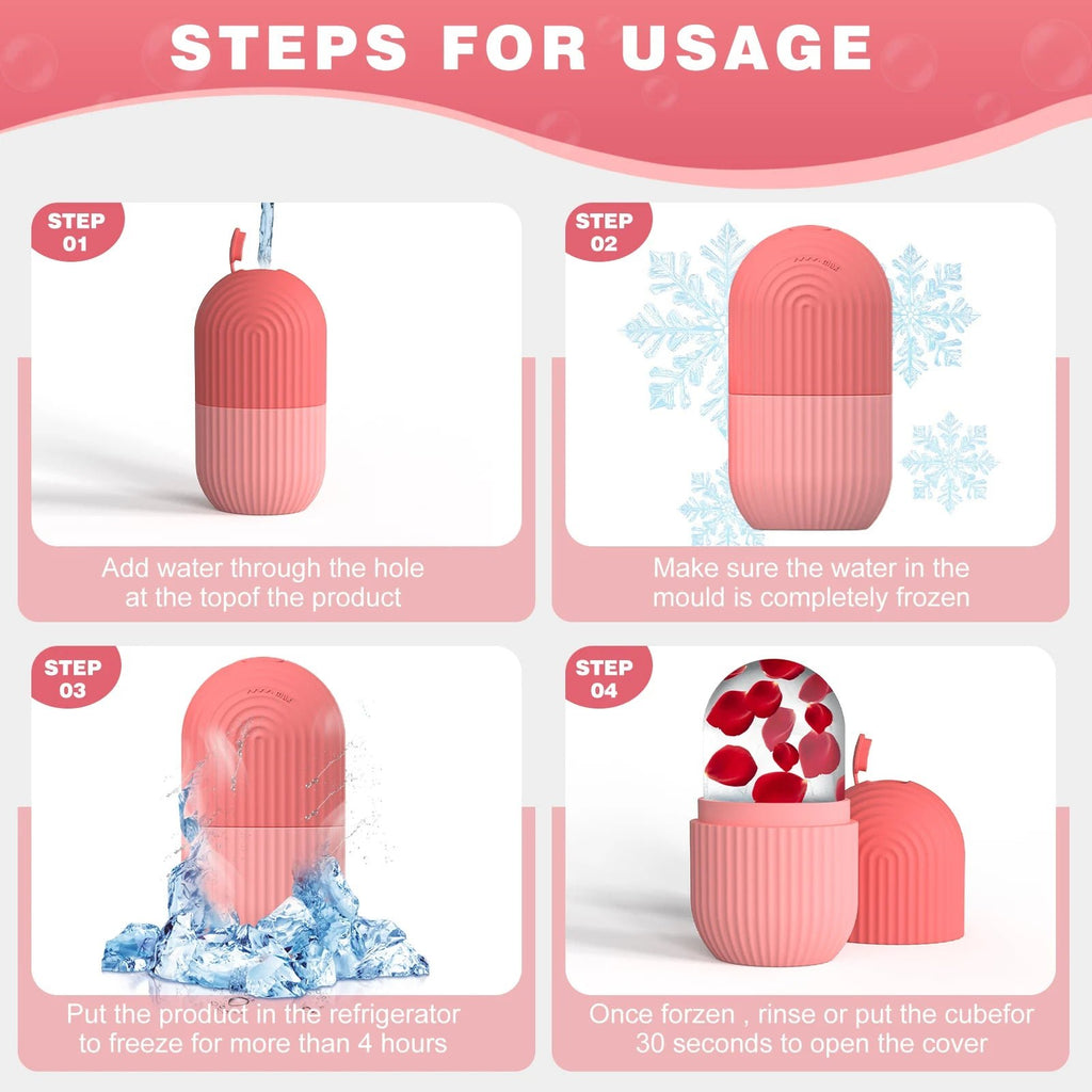 Siliconen IJsroller voor Gezicht – Ice Cube Skincare Tool - Spotlights shopping
