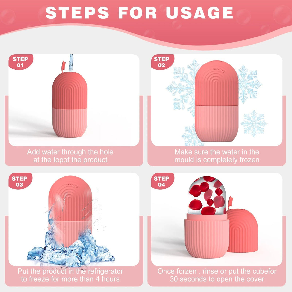Siliconen IJsroller voor Gezicht – Ice Cube Skincare Tool - Spotlights shopping