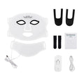 Siliconen LED gezichtsmasker met draadloos LED-nekmasker en 7 kleuren lichttherapie voor huidverzorging