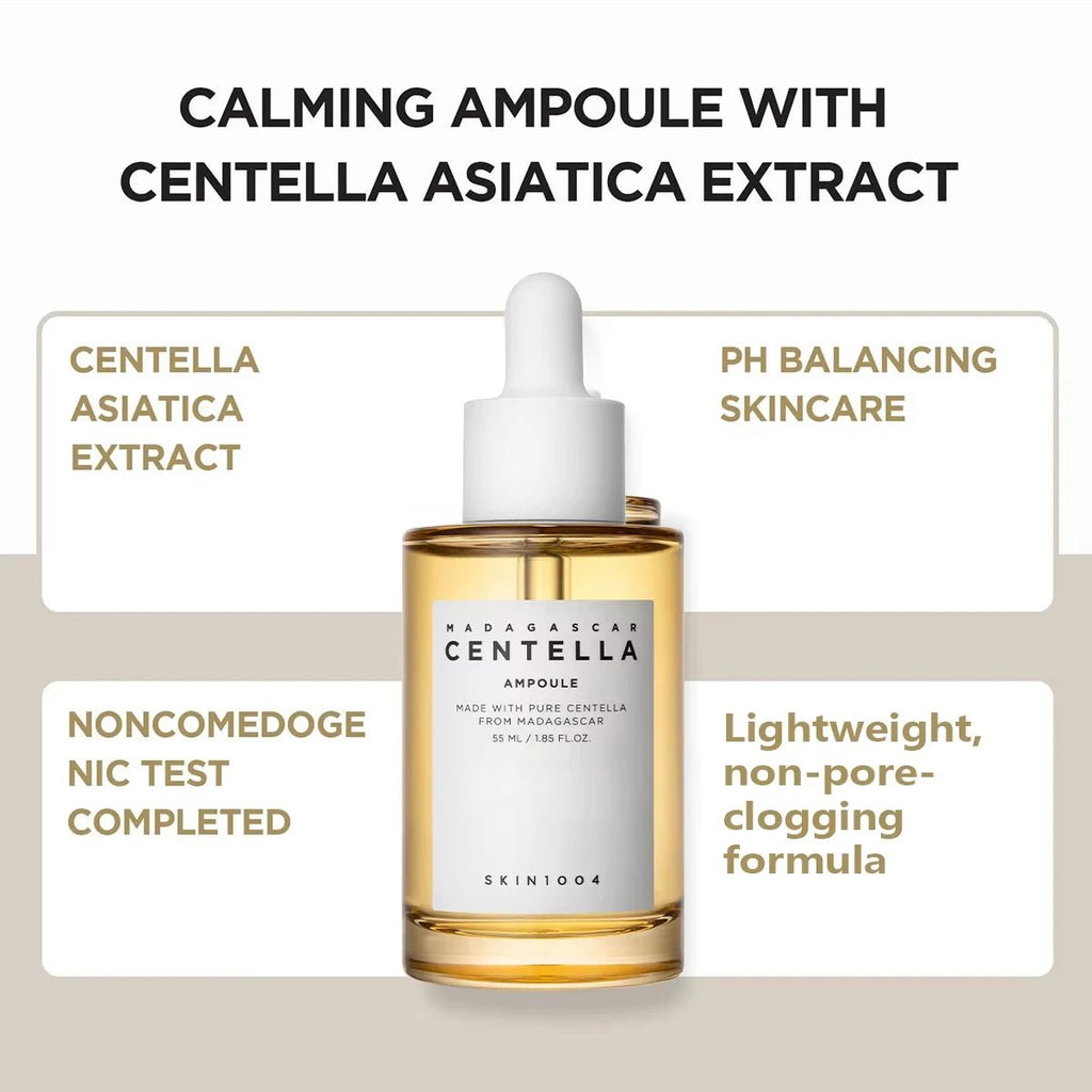SKIN1004 Madagascar Centella Ampoule | Kalmerend Gezichtsserum voor Gevoelige Huid | 55 ml