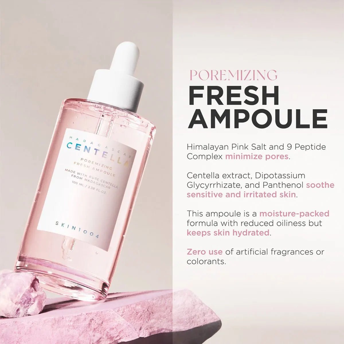 SKIN1004 Madagascar Centella Poremizing Fresh Ampoule | Gezichtsserum voor Poriën & Hydratatie | 100 ml - Spotlights shopping