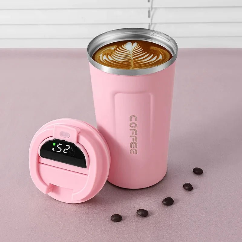 Smart Thermosbeker 450 ml van 316 RVS met LED Temperatuurdisplay