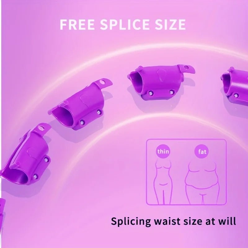 Smart Weighted Fitness Hoop met verstelbare segmenten en verzwaarde bal voor volwassenen