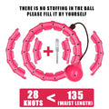 Smart Weighted Fitness Hoop met verstelbare segmenten en verzwaarde bal voor volwassenen