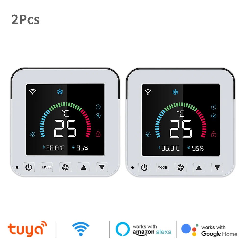 Smart WiFi IR Thermostaat met LCD-touchscreen, temperatuur- en vochtigheidssensor voor smart home