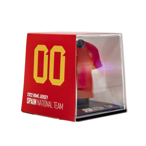 Spanje My Jersey 2022 officieel gelicentieerd mini thuisshirt met display case en Augmented Reality