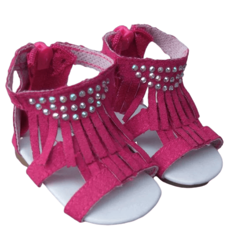 Zomerse poppenschoenen voor 18 inch en 45 cm babypoppen en rebornpoppen
