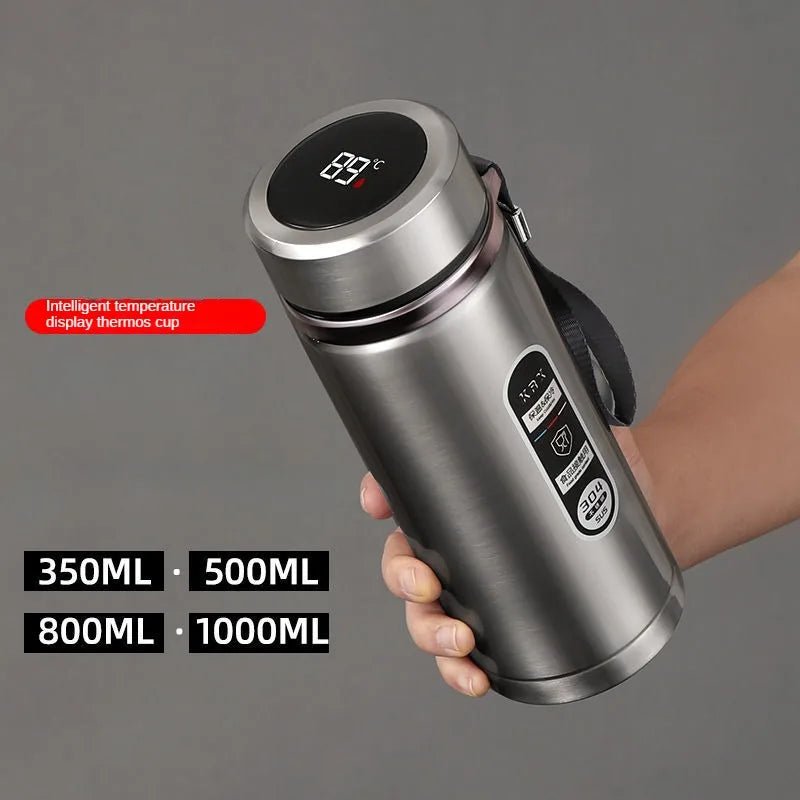 SUS304 Smart Thermosfles met LED Temperatuurdisplay – 500 ml & 1000 ml - Spotlights shopping
