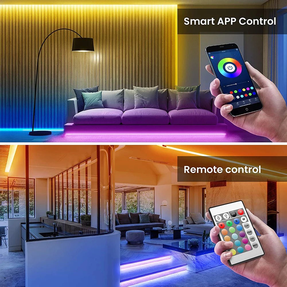 Bluetooth RGB LED Strip met USB aansluiting voor TV, gaming setup en slaapkamerverlichting