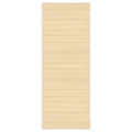 Bruin bamboe vloerkleed van 80x200 cm met antislip onderzijde voor woonkamer, hal of keuken