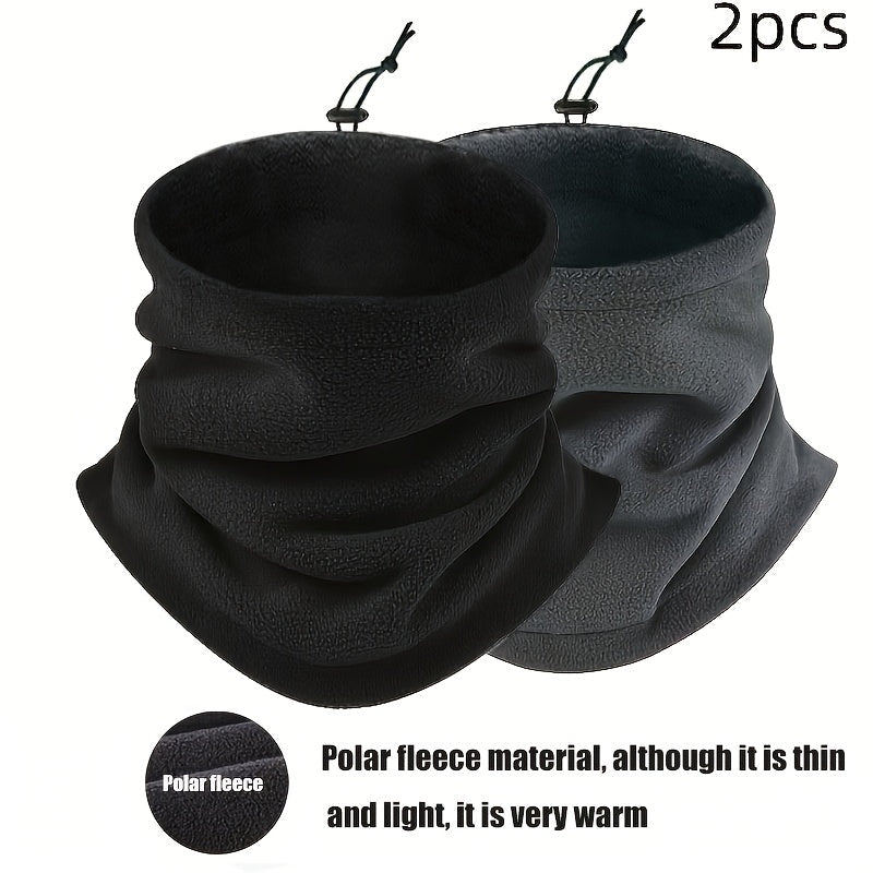 Set van 2 thermische nekwarmers voor heren van fleece