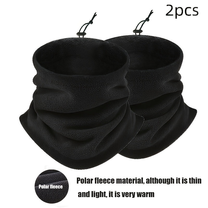 Set van 2 thermische nekwarmers voor heren van fleece