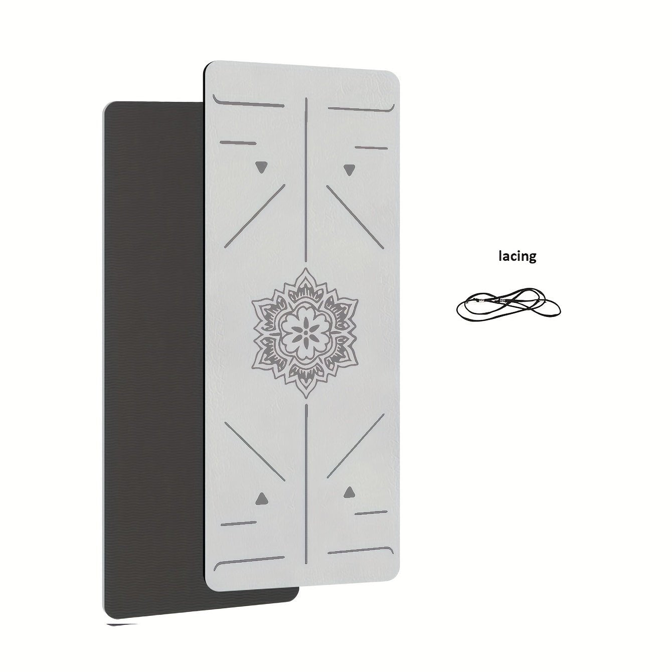 TPE yogamat met antislip oppervlak en lichaamsuitlijningsmarkeringen voor yoga, Pilates en fitness in diverse kleuren