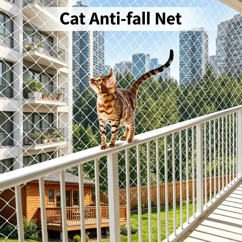 Transparant nylon huisdier veiligheidsnet voor balkon, raam en trap met kabelbinders voor katten en kleine honden