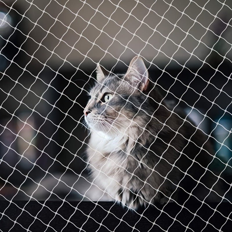 Transparant nylon huisdier veiligheidsnet voor balkon, raam en trap met kabelbinders voor katten en kleine honden