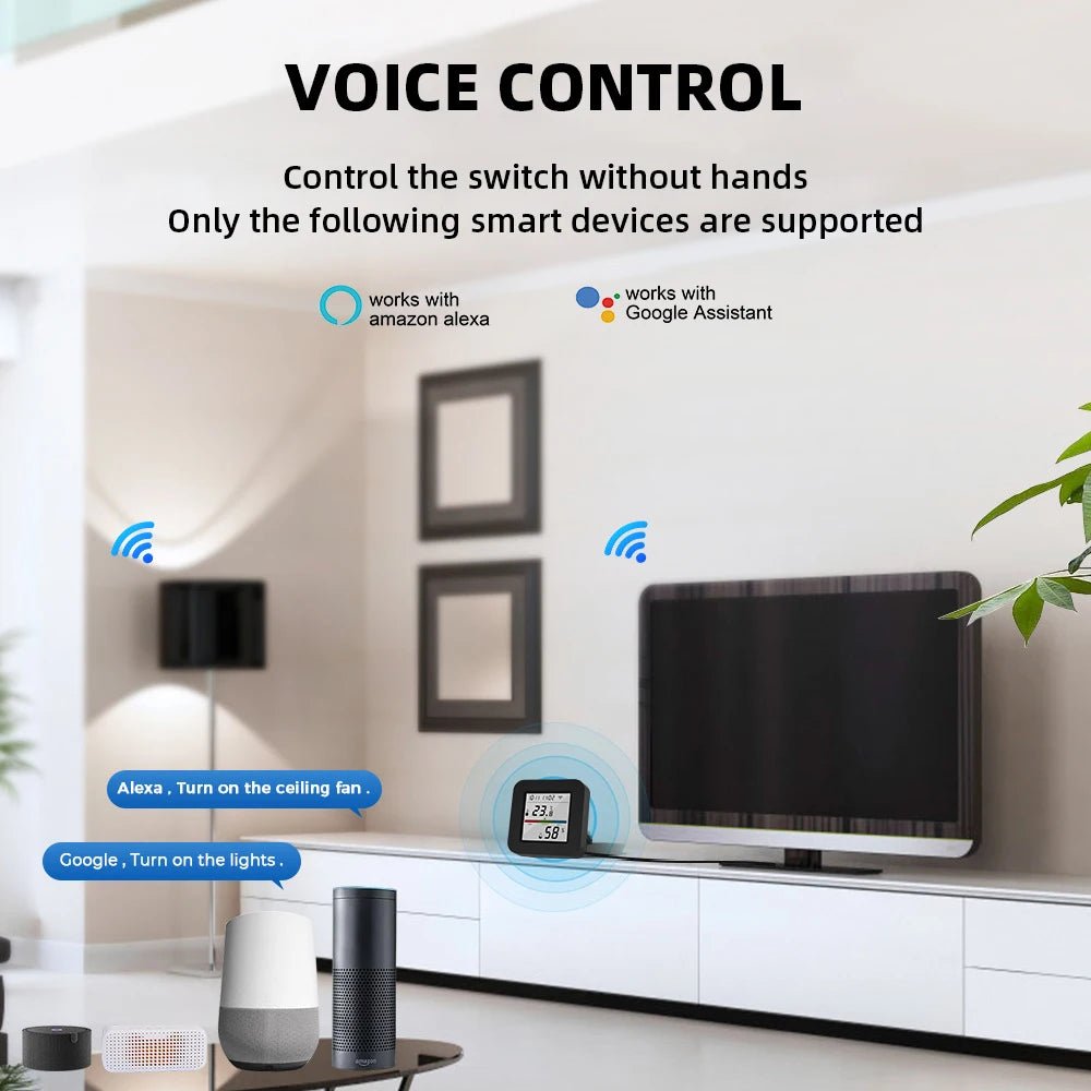 Tuya Smart universele IR-afstandsbediening met temperatuur- en vochtigheidssensor voor smart home