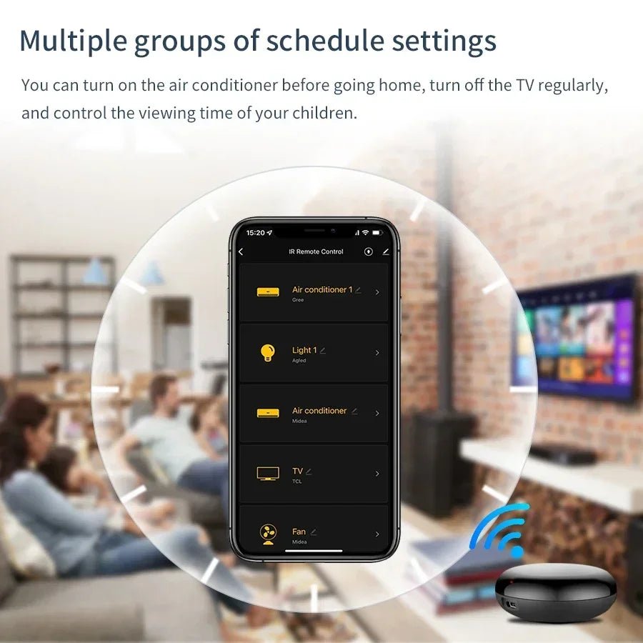 Universele WiFi IR afstandsbediening voor smart home, televisie en airconditioner
