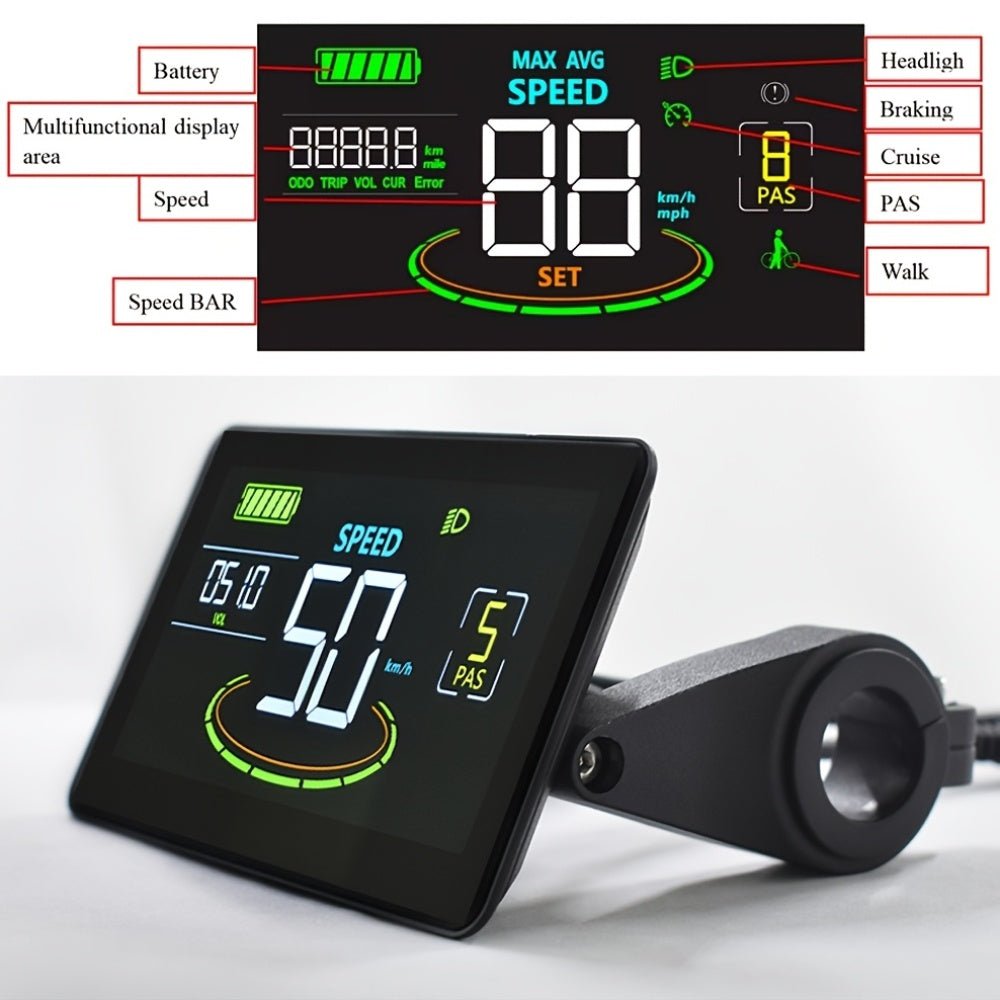 UART2 LCD display voor compatibele e-bike en elektrische scooter