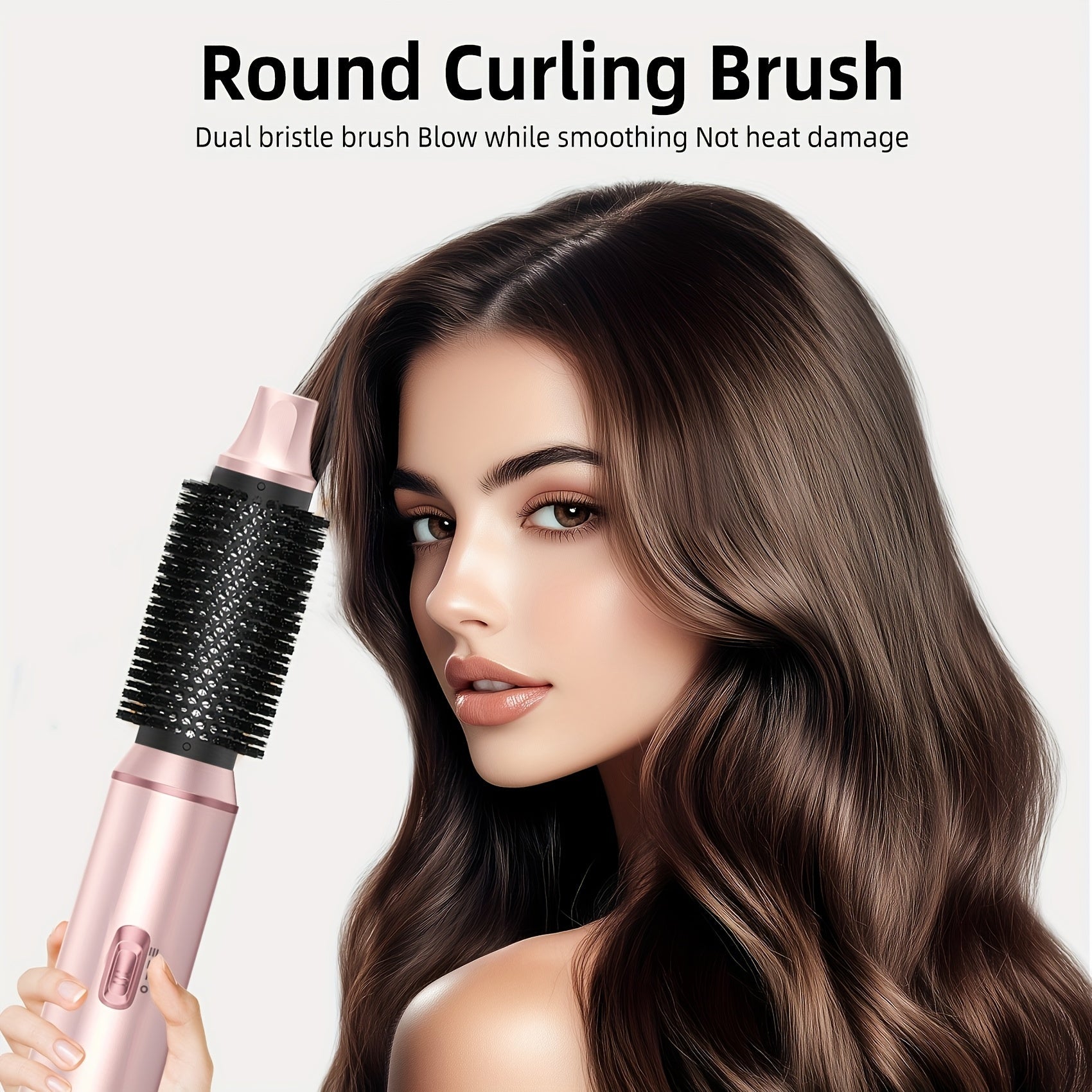 UKLISS 5-in-1 airstyler met föhnborstel en krulopzetstukken