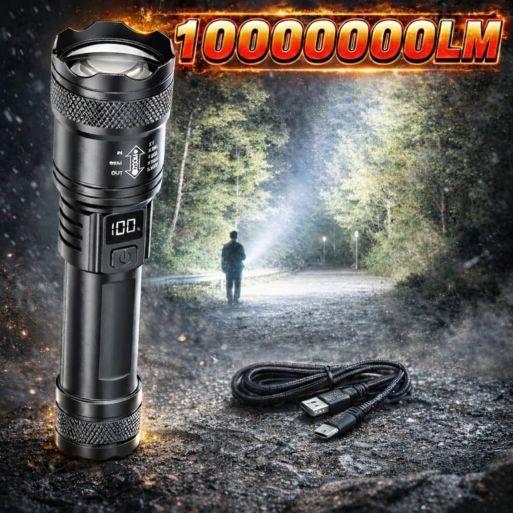 P50 LED zaklamp USB oplaadbaar met zoomfunctie en tactisch ontwerp
