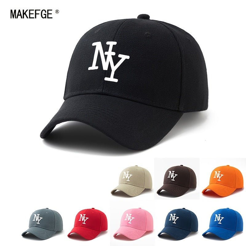 Unisex NY pet in klassieke baseballstijl met print