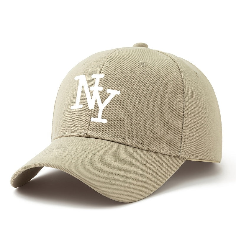Unisex NY pet in klassieke baseballstijl met print