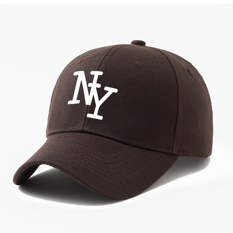 Unisex NY pet in klassieke baseballstijl met print