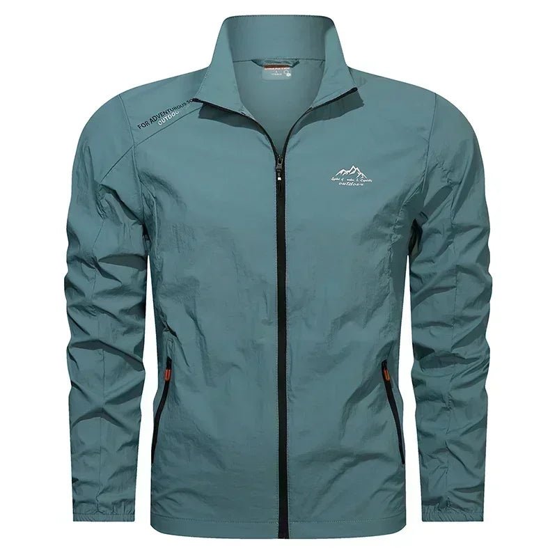 Ultralicht UPF100+ UV beschermend heren zomerjack voor outdooractiviteiten