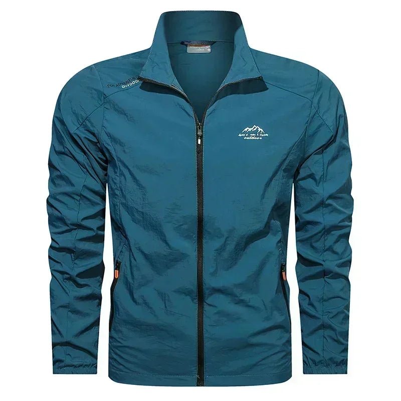 Ultralicht UPF100+ UV beschermend heren zomerjack voor outdooractiviteiten