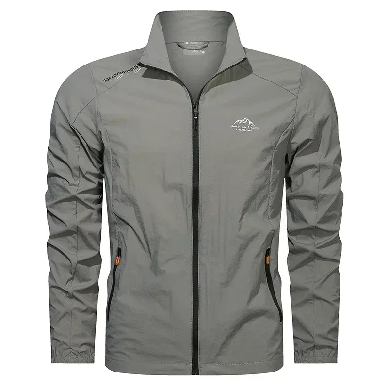 UPF100+ Men Summer Windbreaker Zip Pockets Uv Sun Protection Jackets Breathable Ultra-light Clothes Outdoor Skin Thin Coats Camp - Spotlights shopping