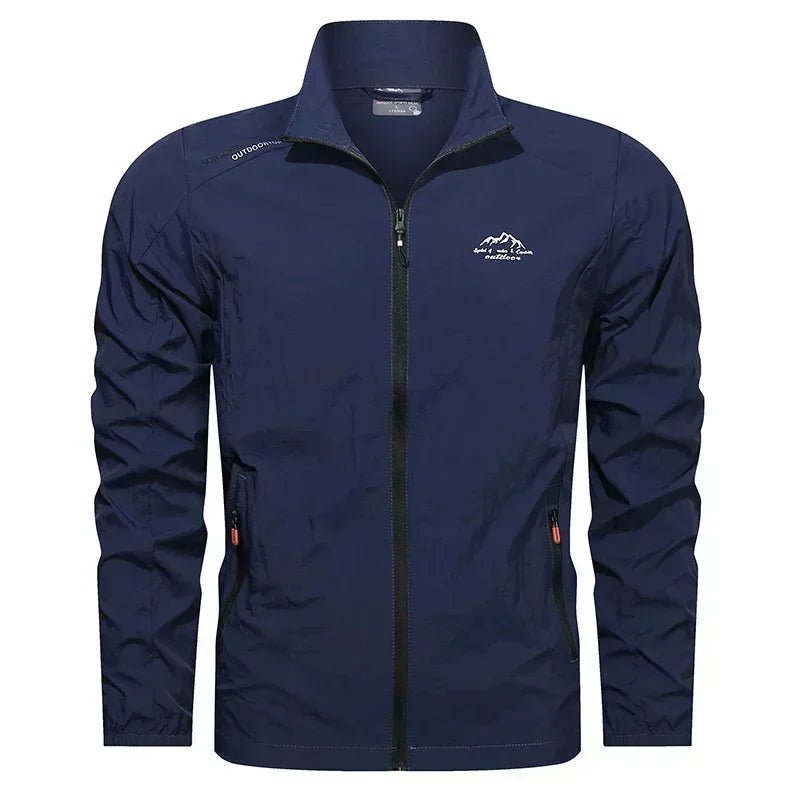 Ultralicht UPF100+ UV beschermend heren zomerjack voor outdooractiviteiten