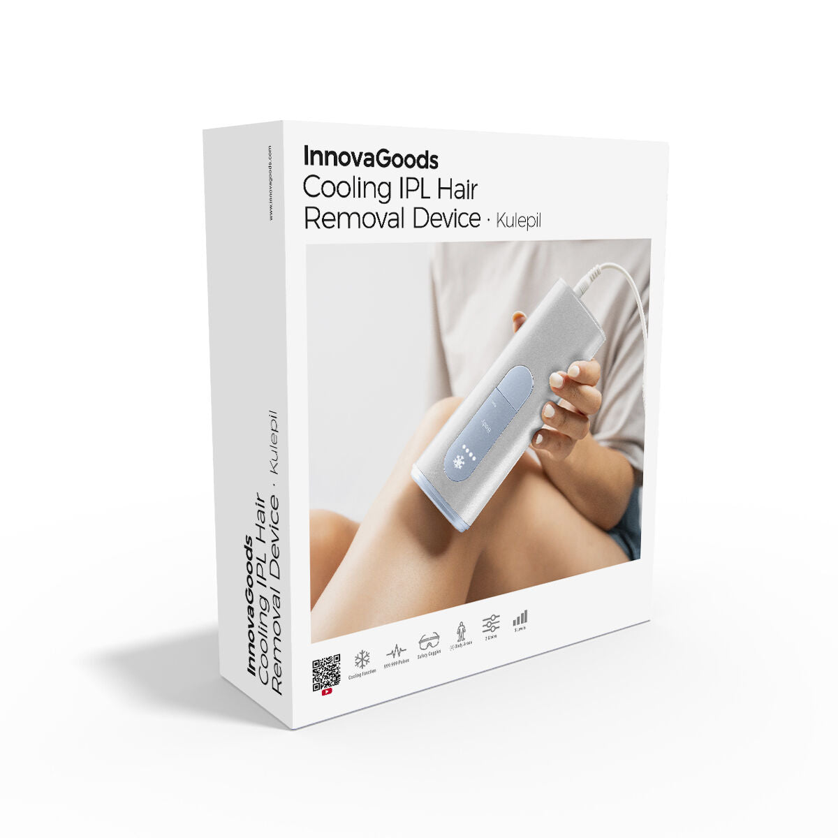Innovagoods Epilator Met Gepulseerd Licht, Koude Functie En Accessoires Kulepil Innovagoods