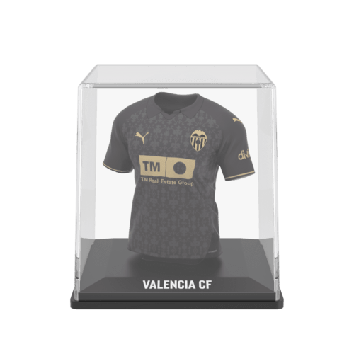 Valencia CF My Jersey 2024/2025 Away officieel gelicentieerd mini voetbalshirt met display case en AR