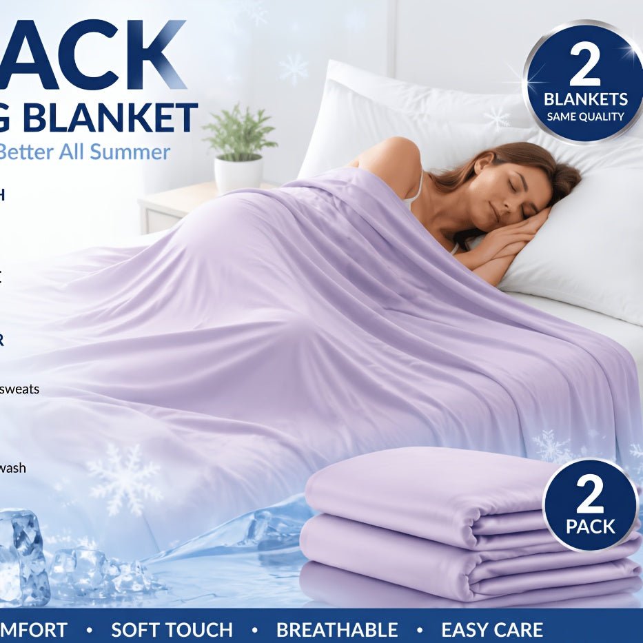 Verkoelende Deken – Set van 2 | Zacht & Ademend - Spotlights shopping