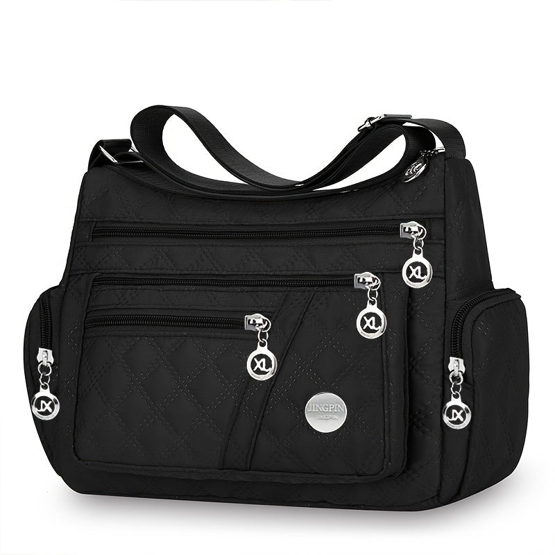 Crossbody tas voor heren en dames van Oxford-materiaal met ruim hoofdvak en verstelbare schouderband