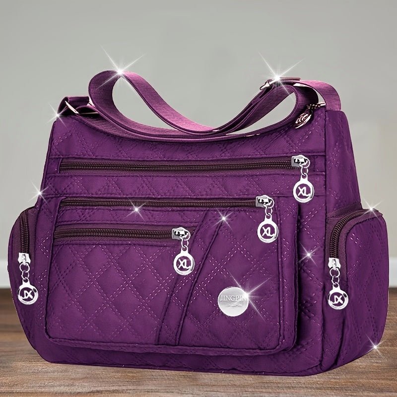 Crossbody tas voor heren en dames van Oxford-materiaal met ruim hoofdvak en verstelbare schouderband