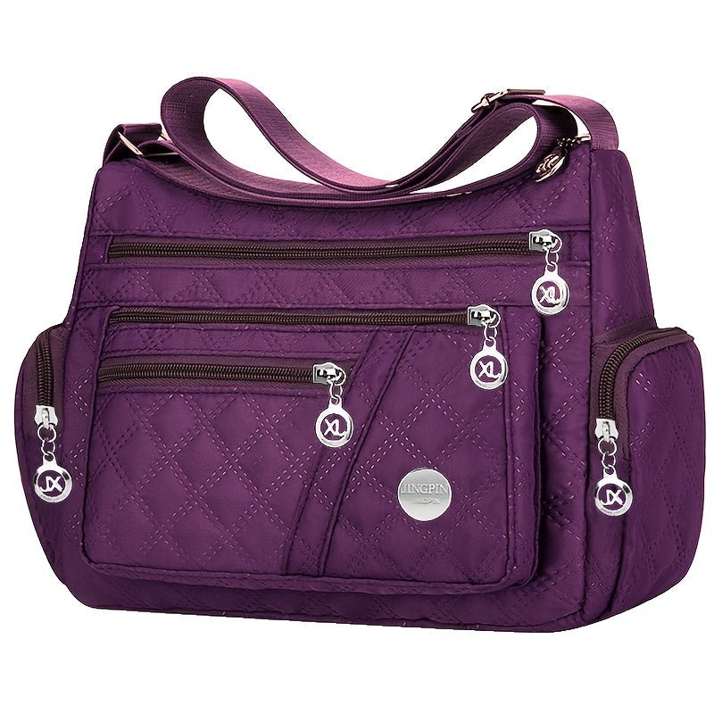 Crossbody tas voor heren en dames van Oxford-materiaal met ruim hoofdvak en verstelbare schouderband