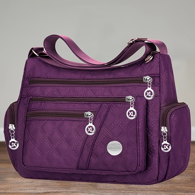 Crossbody tas voor heren en dames van Oxford-materiaal met ruim hoofdvak en verstelbare schouderband