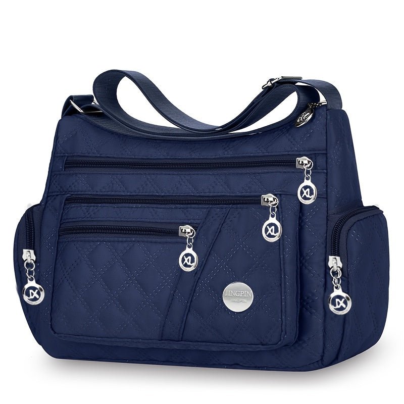 Crossbody tas voor heren en dames van Oxford-materiaal met ruim hoofdvak en verstelbare schouderband