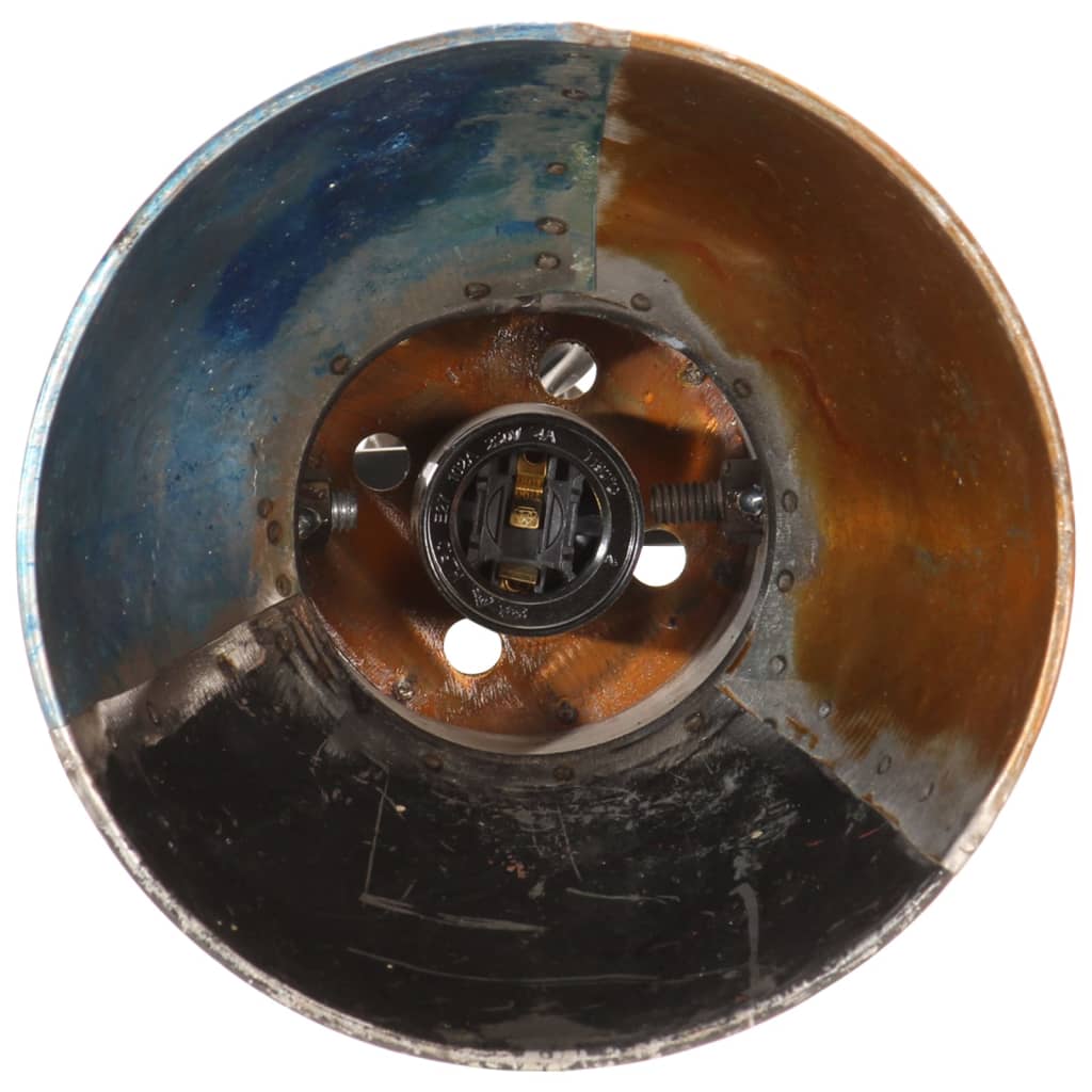 Industriële vloerlamp met twee verstelbare handgeschilderde metalen lampenkappen