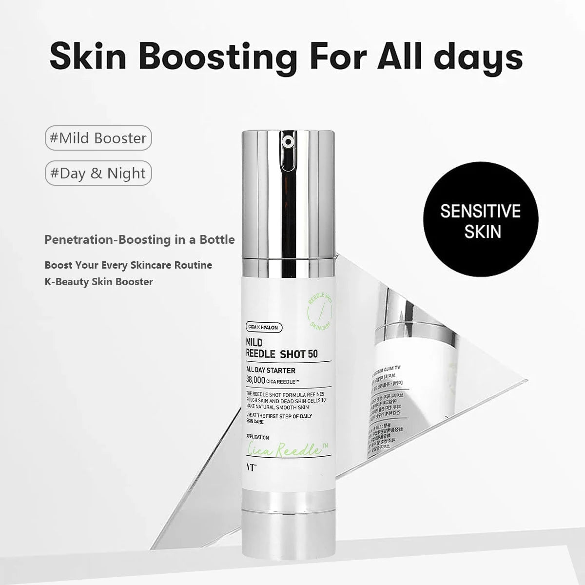 VT COSMETICS CICA Reedle Shot,Multi-Size Options,Centella Asiatica,Intense Hydration,Korean Skincare,K-Beauty,Korean Makeup - Spotlights shopping