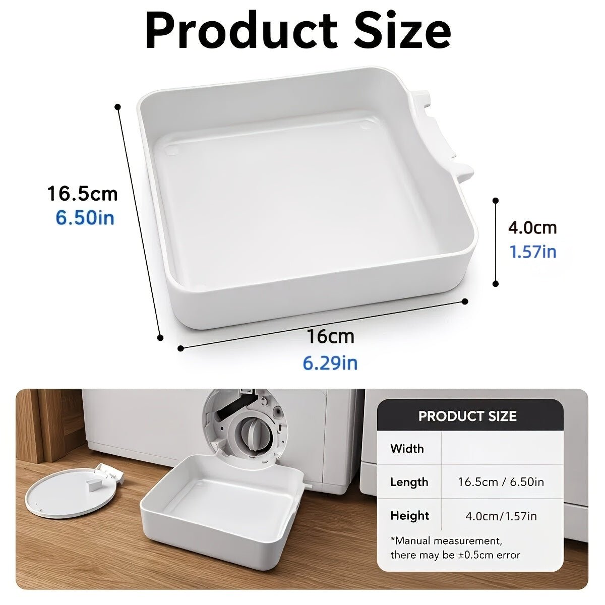 Wasmachine Opvangbak – Lekbak met Anti-Slip Bodem - Spotlights shopping