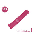 Weerstandsband set met vijf fitness elastieken en opbergzak voor krachttraining en yoga