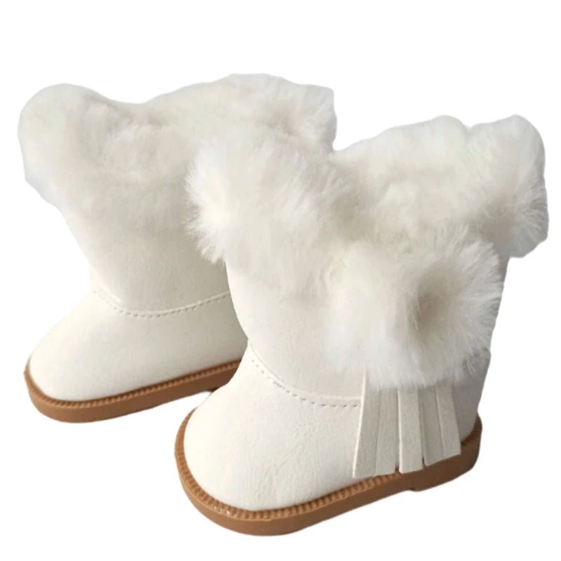 Winterlaarsjes voor een 45 cm en 18 inch pop
