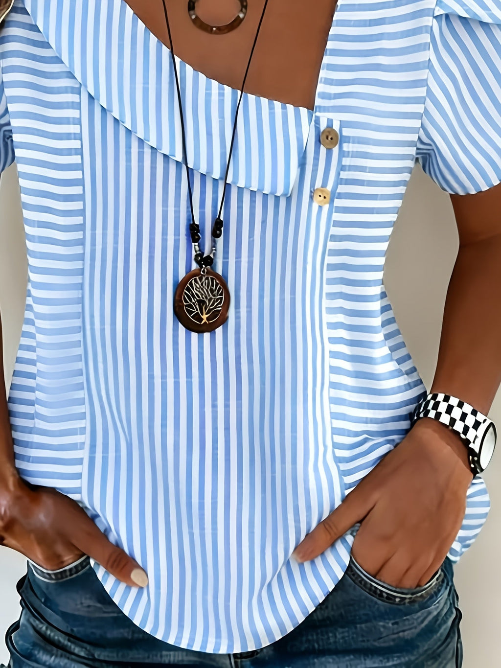 Casual zomer T-shirt voor dames geschikt voor vakantie en dagelijks gebruik