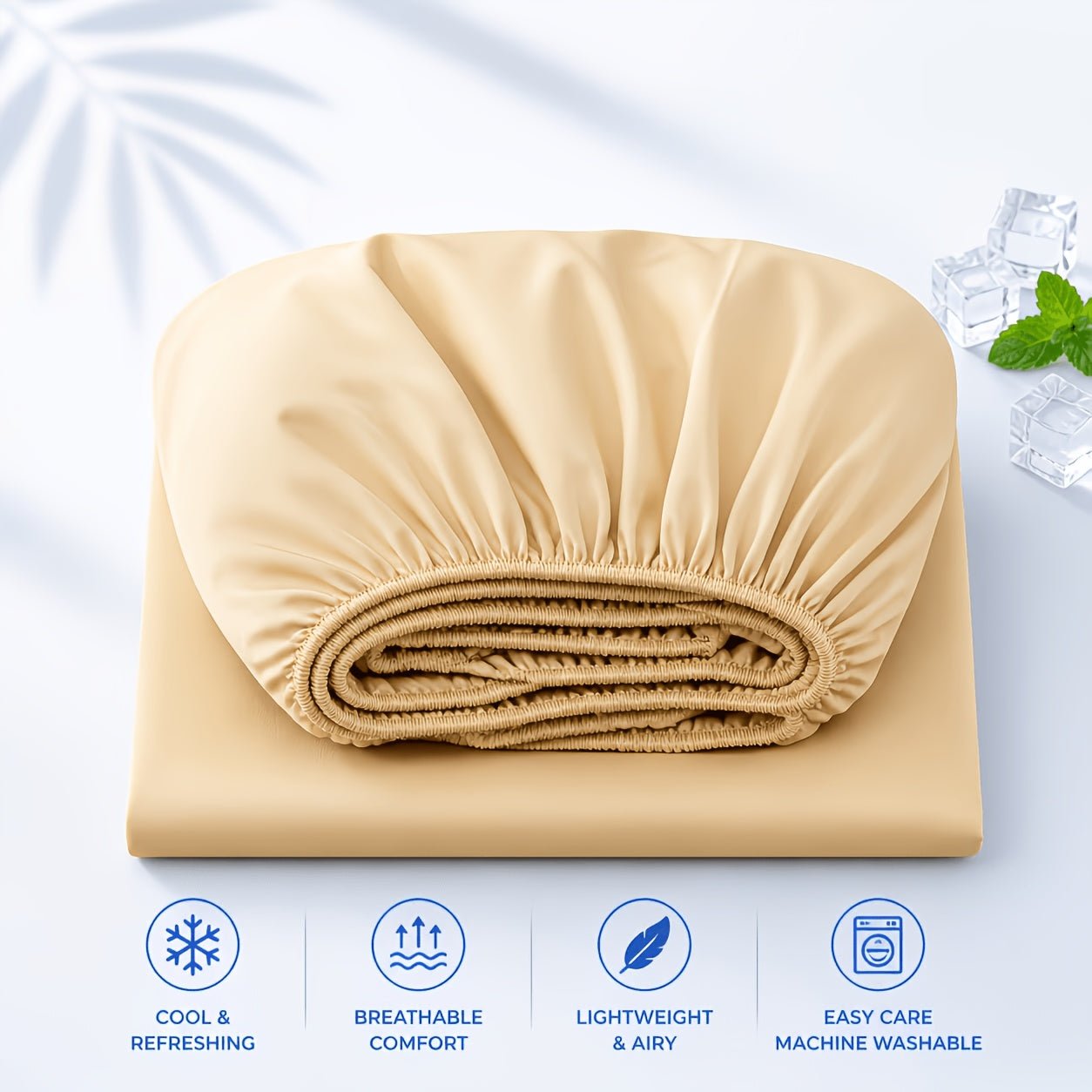 Verkoelend hoeslaken met 360 graden elastische pasvorm op een matras