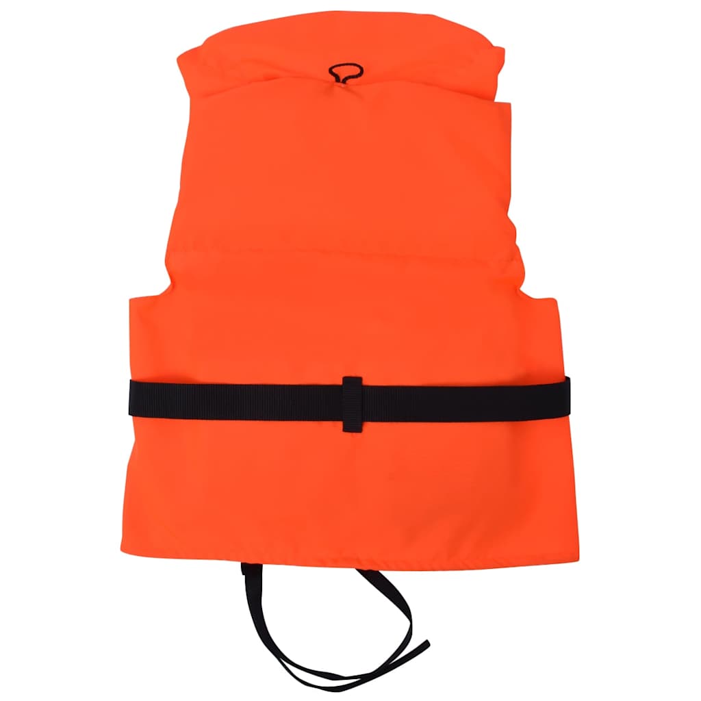 Oranje reddingsvest 100N maat M voor 40-60 kg met reflecterende strips, YKK-rits en noodfluitje