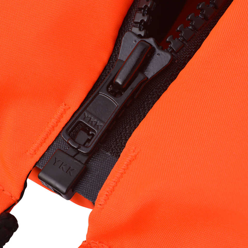 Oranje reddingsvest 100N maat M voor 40-60 kg met reflecterende strips, YKK-rits en noodfluitje