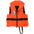 Oranje reddingsvest 100N maat M voor 40-60 kg met reflecterende strips, YKK-rits en noodfluitje
